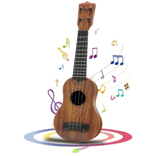 Kids Toy Ukulele Kids Guitar with Pick Musical Toy 17 Inch 4 Strings Educational - Bild 7 von 22