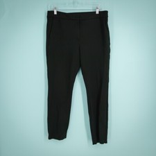 Boden Size 10 Black Ponte Knit Hampshire Straight Leg Stretch Viscose Pants