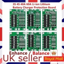 BMS 3S/4S 40A 60A Li-ion Battery Protection Board 18650 PCM PCB Balance Charger