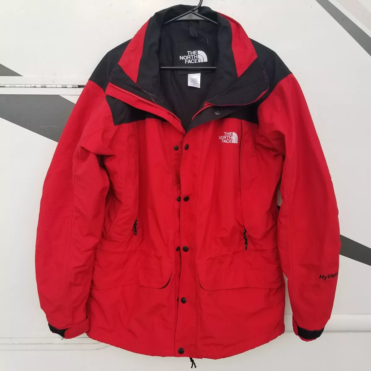 North face on sale red winter coat