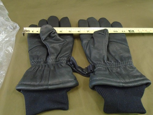 Guantes militares de Estados Unidos de cuero negro para clima frío húmedo talla pequeña 2 nuevos 2004 223-L - Imagen 10 de 12