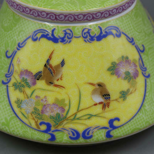 Chinese antique Qing Yongzheng porcelain flower and bird design tea pot - - Picture 5 of 12