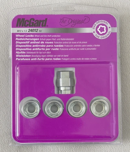 McGard 24012SU Locking Wheel Nuts / Standard Locking Wheel Nuts 4 Pieces M12x1.5