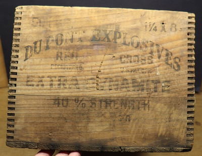 Vintage Dupont Explosives Red Cross Extra Dynamite 40% Strength