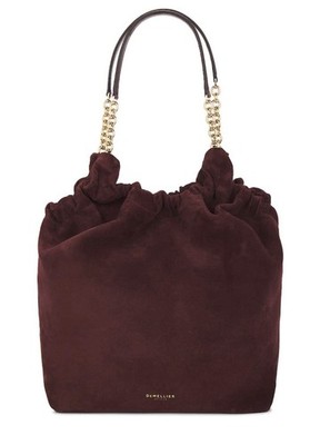 DEMELLIER London Miami Handbag Burgundy Wildleder Tasche Original Neu 