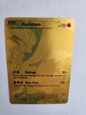 Pokmon TCG Reshiram 114/113 Legendary Treasures Gold Full Art Holo Card |  eBay