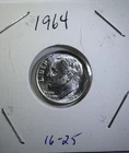 1964 10C Roosevelt Dime SILVER Uncirculated (16-25)