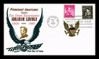 US COVER ABRAHAM LINCOLN PROMINENT AMERICANS FDC COMBO KHOL KRAFT CACHET