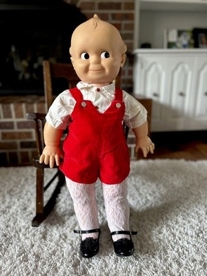 1960's 27” Cameo Kewpie Doll with Dress shoes & socks, 3 Outfits