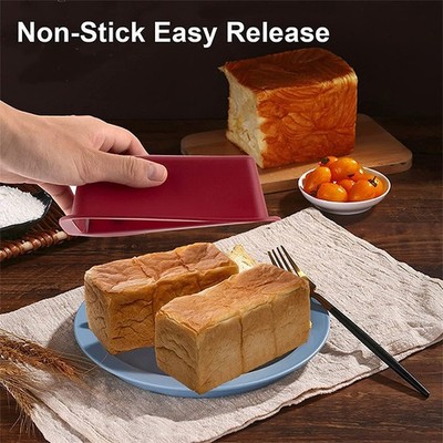 Silicone Baking Molds NonStick Rectangle Cake Pans Mini Bread Toast Mould