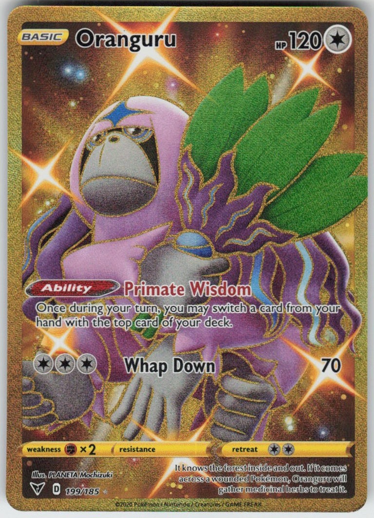 Oranguru 199/185 Secret Rare Vivid Voltage Near Mint