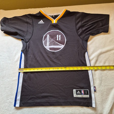 Adidas Golden State Warriors Klay Thompson Swingman Jersey Gray Child Large