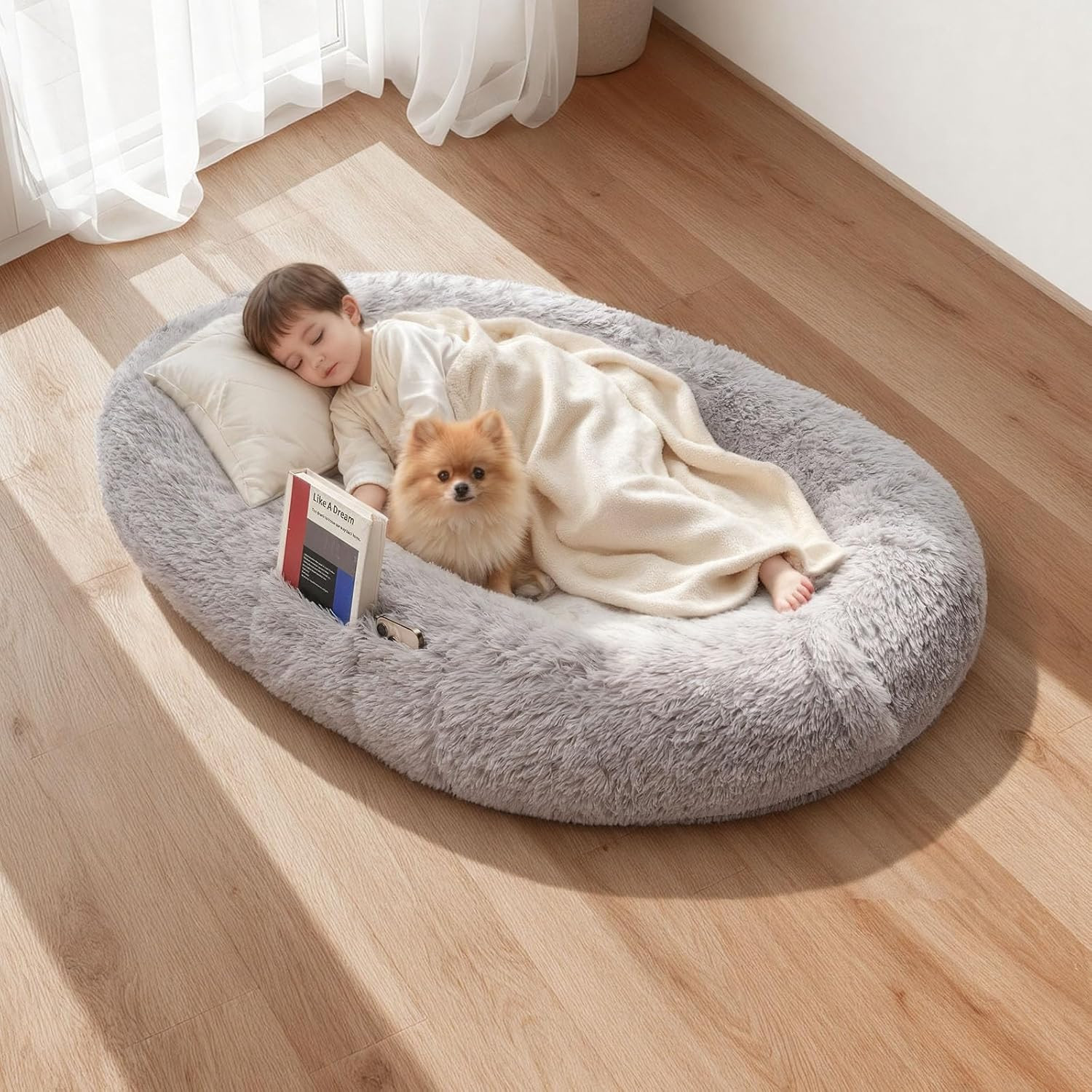 Cuccia Cani XL 132x86x24 cm | Letto Sacco Memory Foam Professionale