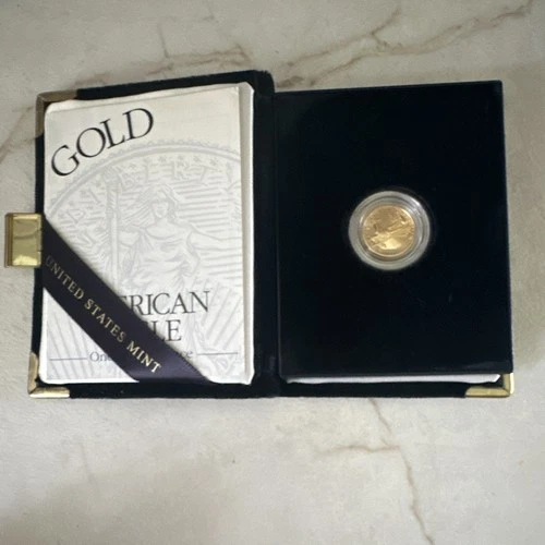 Photo of a 2002 American Gold Eagle 1/10 oz from an eBay listing that sold on Jul 18, 2026