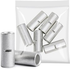 Non Insulated Butt Connectors Kit 6pcs Tinned Copper Uninsulated W Size: 2 AWG