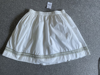 CREWCUTS BY J.CREW, BRANDNEUER CREMEFARBENER ROCK MIT METALLFADEN ALTER 14y £40