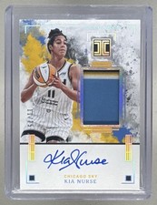 Kia Nurse 2025 Panini Impeccable WNBA Holo Silver Elegance Jersey Patch Auto /25