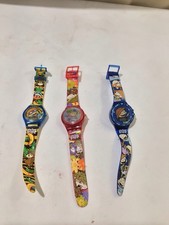 Vintage 1990s Nickelodeon Rugrats Digital Watches Lot of 3