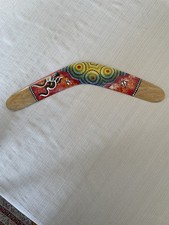 Boomerang Handmade by Australian Aboriginal Art Wood Boomerang