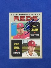BLAKE TRAHAN Signed Auto 2019 Heritage Rookie Autograph Stars #36 JESUS REYES Rc