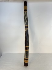 47" Aboriginal DIDGERIDOO Hand Carved  Dot Painted Lizard Gecko