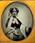 1/6th Plate Tinted Ambrotype - Woman in Wedding Dress - Full Union Case