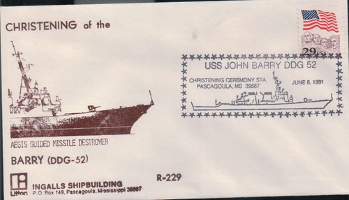 USS Barry DDG 52 Taufe, Bild PMK, Pascagoula MS 1991