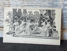 ART NOUVEAU WOMEN DANCING AT BALL CH. SCOLIK  Postcard  A.Sockl Wien c1900