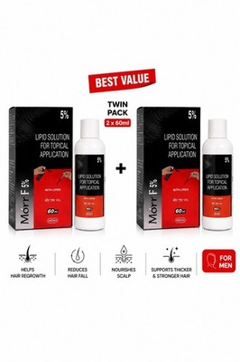 Morr F 5  Hair Regrowth Solution 60mlx2 PREVENT HAIRLOSS And BOOST HAIR REGROWTH