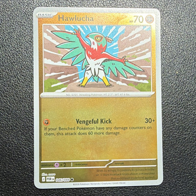 Nintendo Hawlucha 046/088 SV 151 Holo Rare Eng 2026 HP 70 Attack 30+