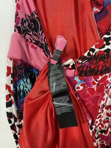 Bebe Maxi Dress Gown Sz XS Halter Neck Double Slits Evening Cocktail Mob Wife - Picture 5 of 5