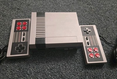 Familien Computer System Videospiel Konsole Grau mit Doppel Controller ohne Kabel