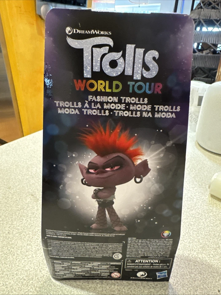 Muñeca Trolls World Tour Stylin Barb NUEVA 2019 Dreamworks Hasbro Heavy Metal Troll Foto 4 de 4