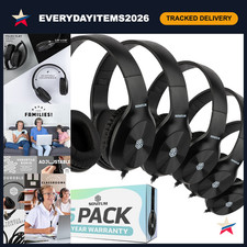 Bulk Kids Headphones with Microphones - 5-Pack Wired On-Ear School Headsets