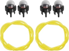 Anxingo 4 Pack 503936601 Primer Bulb with Fuel Line Replacement for Husqvarna Tr