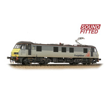 Bachmann 32-620SF OO Gauge 32-620SF Class 90 90048 Freightliner Grey (Sound Fitt