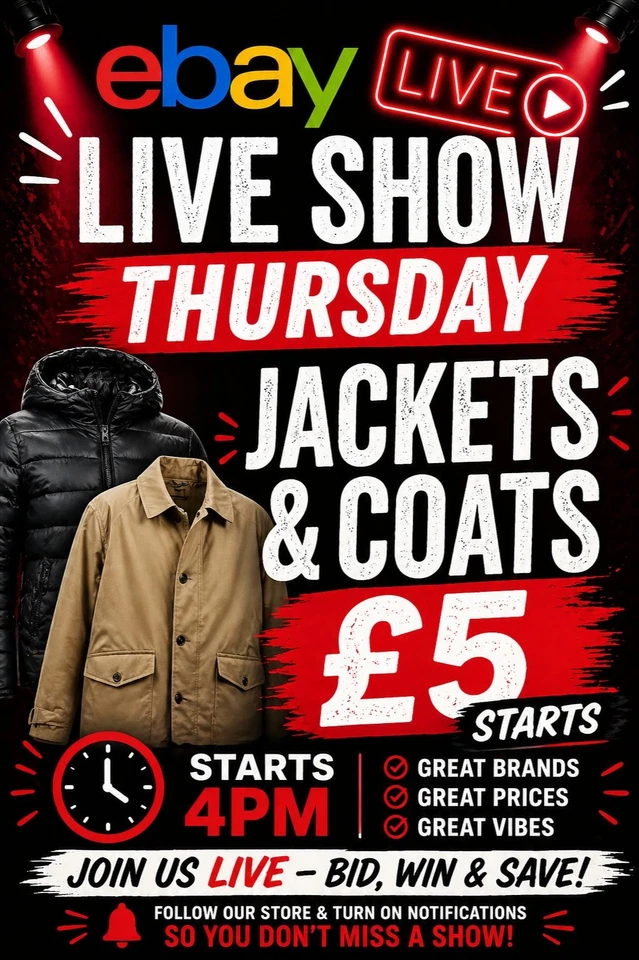 Bold Drops🔥 Jackets & Coats - Mens And Womens Fashion 🛍️ XS-3XL £5 Starts