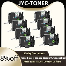 8PK Compatible with Brother TZ 241 TZe-241 Label Tapes 18mm 8m PT-1700 P-Touch