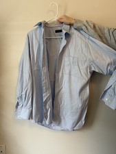 Eton Contemporary Mens 17 Light Blue Long Sleeve Dress Shirt