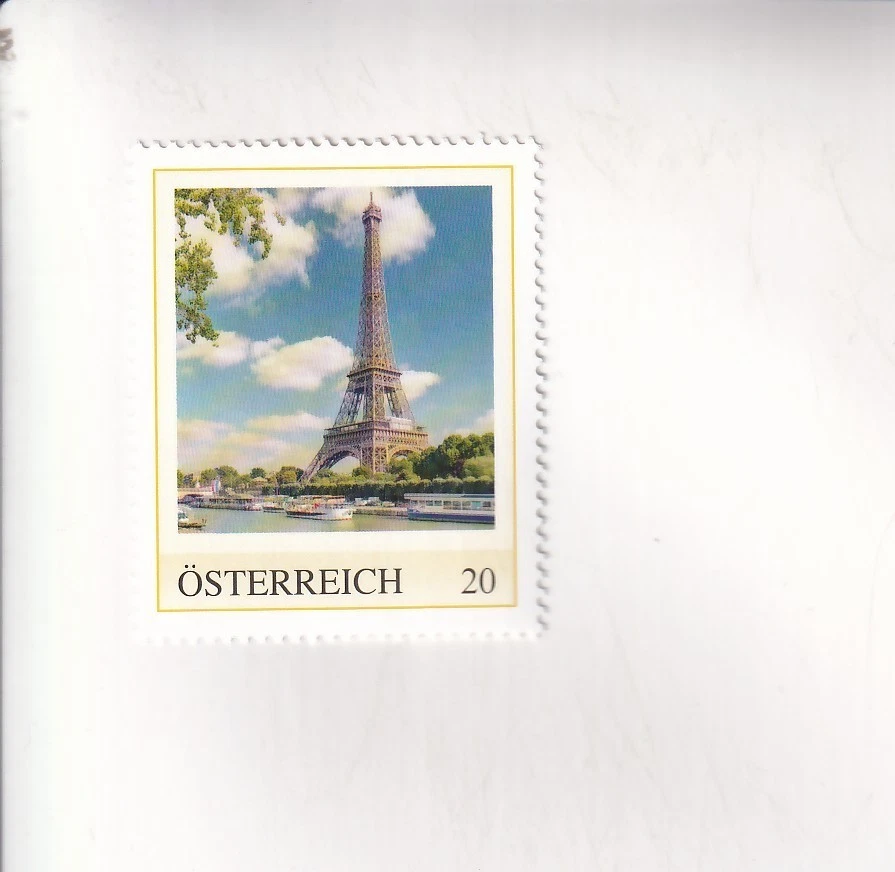 BRIEFMARKE PM Österreich Sehenswürdigkeiten PARIS Eiffelturm postfrisch - Bild 1 von 1