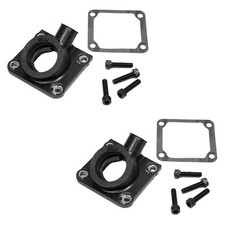 2 Carb Flanges, Gaskets & Bolts for Yamaha Ba...