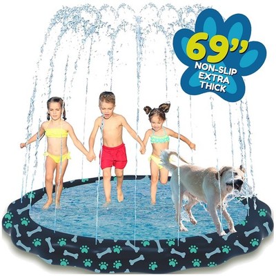 Extra Large Splash Pad Sprinkler for Kids & Dogs
