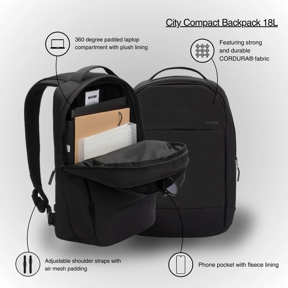 Compact City Backpack – 18L Everyday Travel Tech Backpack and Laptop Bag for ... - Image 3 of 4