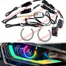 Rgbw Led Drl Boards Halo Ring App Bt Headlight For Chevrolet Camaro Ss 2016-2018