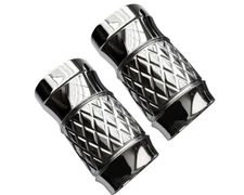 Eddie Trotta Designs TC-963 Fork Slider Covers - Platinum-Cut Chrome