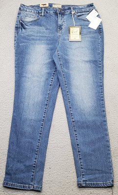 Earl Jeans Straight Leg Jeans Womens 10 Blue Denim Medium Wash 5-Pocket Design
