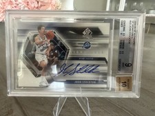 2004-05 UPPER DECK SP AUTHENTIC SIGNATURE JOHN STOCKTON HOF BGS 9 MINT/10 AUTO