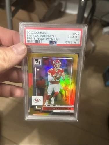 2022 Donruss Patrick Mahomes Press Proof PSA 10