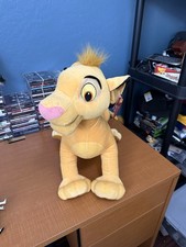 Vintage Disney The Lion King Simba Plush Jumbo 20" Stuffed Animal 2002 Hasbro