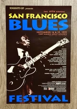 B.B KING ETTA JAMES OTIS CLAY Original 1991 San Francisco Blues Festival Poster